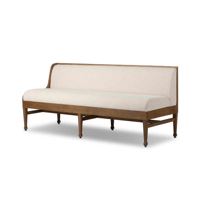 Priscilla LAF Dining Bench-49"-Crypton Wayfarer Snow, 32" H x 72" W x 26.5" D