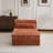 Single Sofa and 1 Ottoman (Orange)