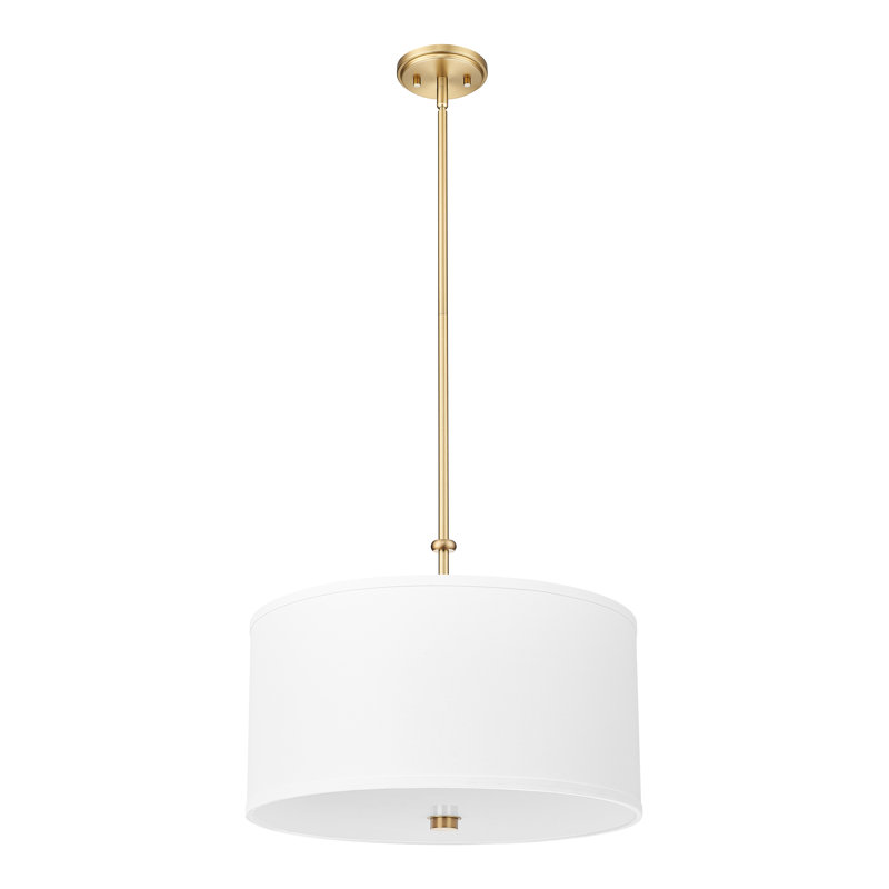 Luminaire suspendu moderne en or 18 pouces Linden, Doré