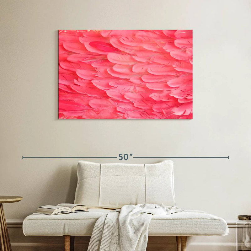 Plumes de flamant rose Crowle, H 26 po x l 39 po