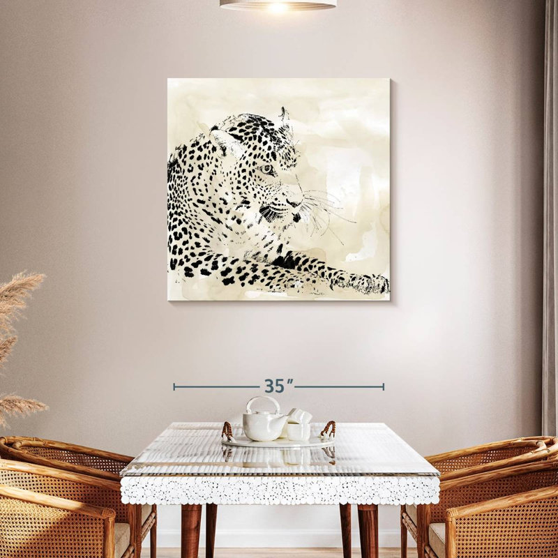 Brampt Leopard Spots I, 36" H x 36" W