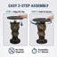 Table d'appoint Leopard Head