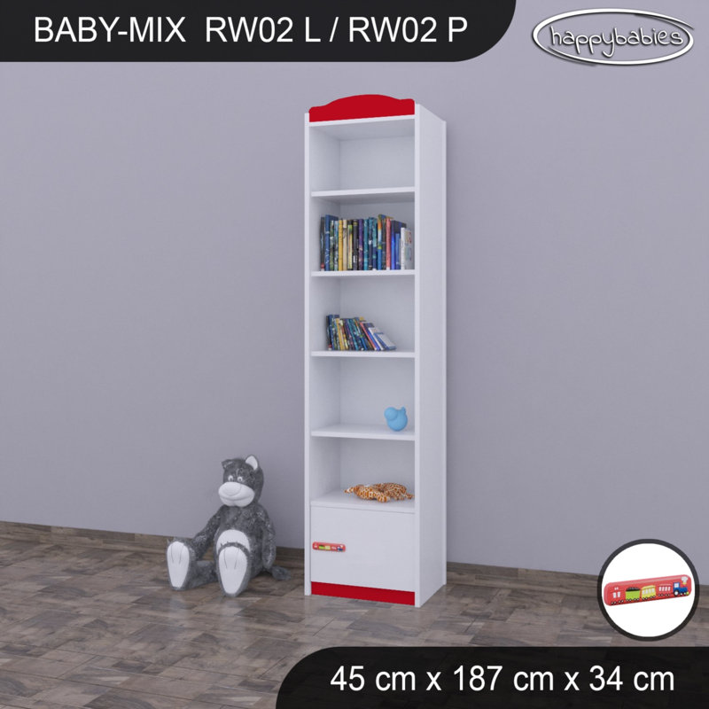 187cm H X 45cm W Kids Cube, Red
