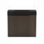 Meuble-lavabo sur pied en chêne fumé de 36 po avec lavabo, grand meuble-lavabo autoportant pour salle de bain moderne, lavabo en quartz sans drain ni robinet-126230319
