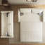 Canapé-lit causeuse 100% polyester beige-130068679