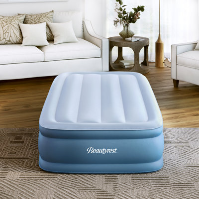 Beautyrest Sensa-Rest Inflatable Air Mattress with Anti-Leak Built-in Pump, Blow up guest bed