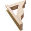 Figurine de style traditionnel en simili bois brut Timberthane, l 6 po x P 20 po x H 28 po, brun clair-89128365