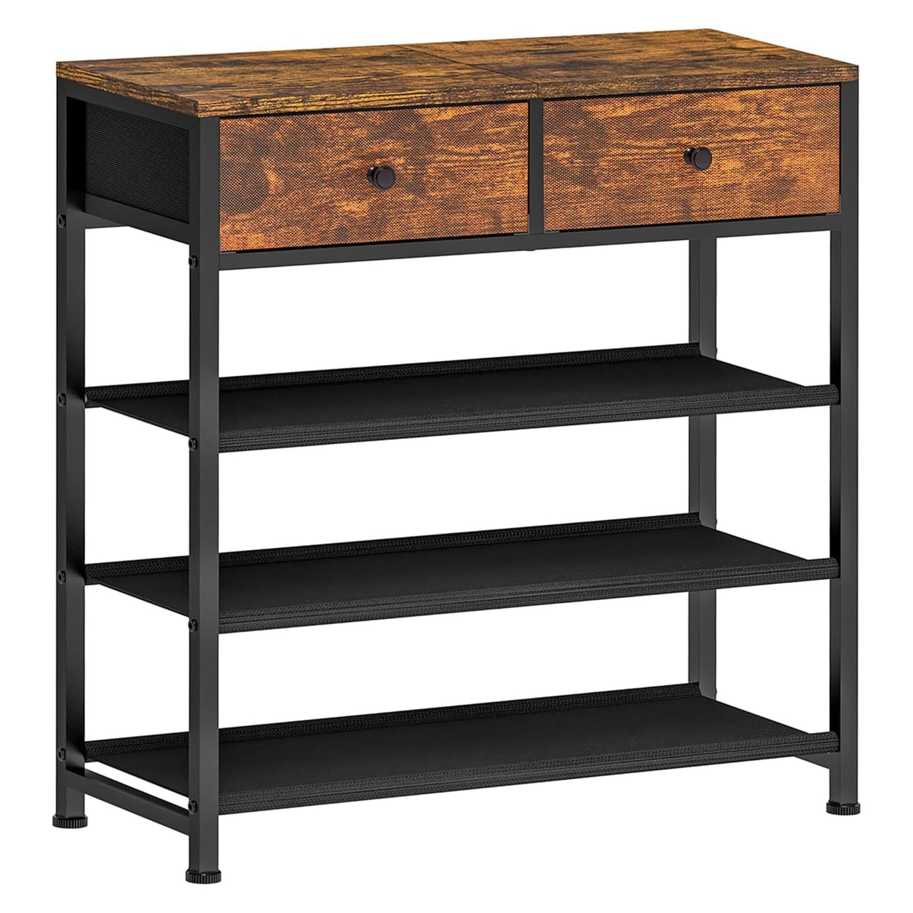 17 Stories inch Shoe Rack with Drawers, 4-Tier Shoe Storage