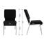 Chaise d'église empilable en tissu 18,5 po Rayleigh-510659388