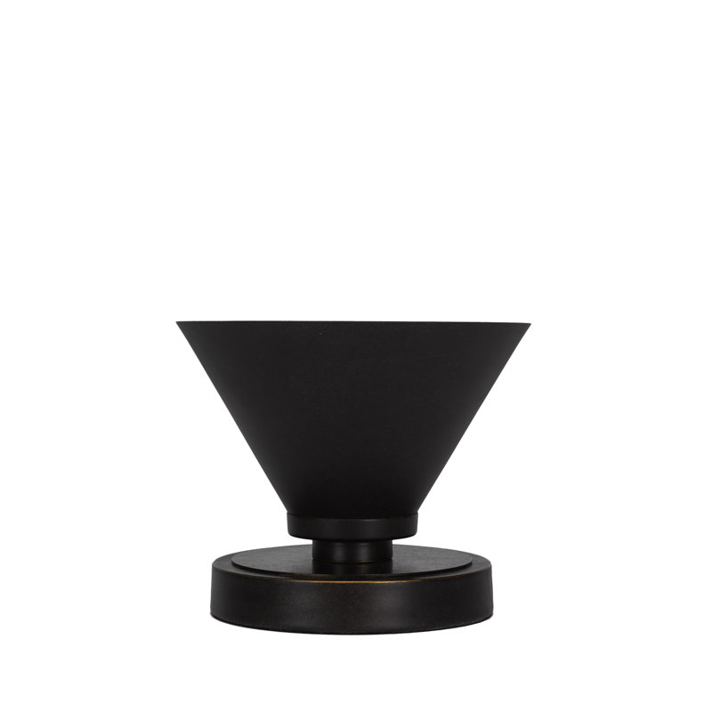 Aneka Accent Lamp Shown With 7" Cone Metal Shade, Dark Granite
