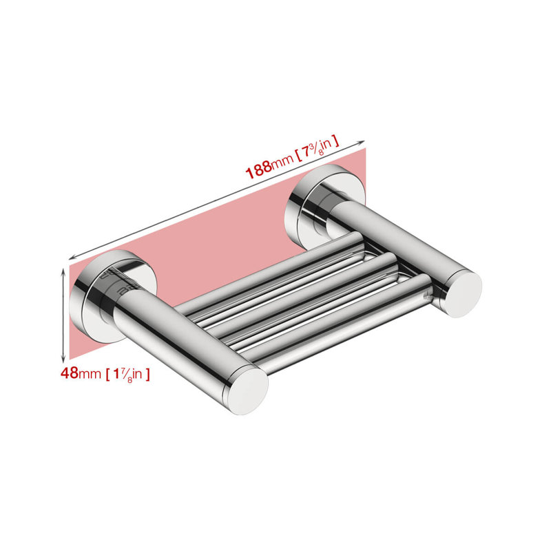 Porte-savon 4600 Series, Acier inoxydable poli