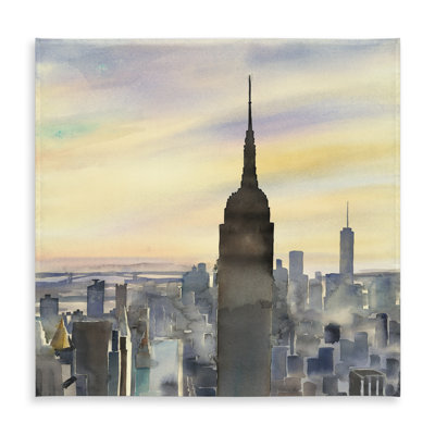 Sunset Over New York City Tablecloth | Indoor/Outdoor Decor