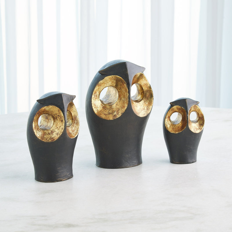 Gold Leafed Owl-Med