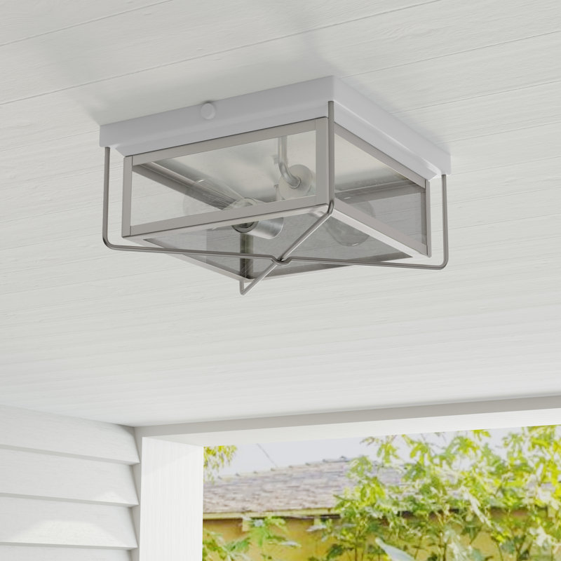 Plafonnier encastré 2 lumières 11 po Holst, Acier inoxydable