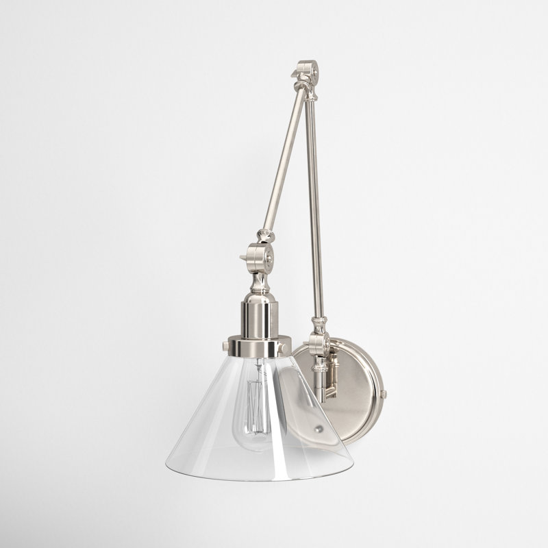 Catalina 1 - Light Dimmable Plug-in Swing Arm in Polished Nickel, Polished Nickel