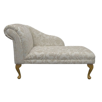 Beige Upholstered Chaise Lounge