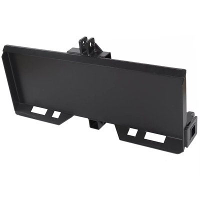 Adaptateur de fixation universel à 3 points, plaque de pivotement, attelage de remorque de 2 po, bras de levage à largeur réglable de 8 po à 43 po pour valise de chargeur frontal