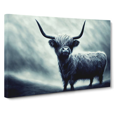 Magical Highland Cow - Wrapped Canvas