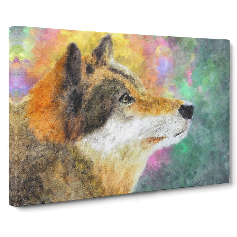 Abstract Wolf Vol.1 - Wrapped Canvas, 35cm H x 50cm W x 3cm D
