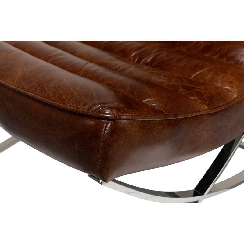 Cassino Leather Tufted Lounge Chair