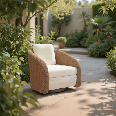 Chaise pivotante Solara ivoire