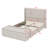 Upholstered Bed Frame With Storage Ottoman, And Vertical Stripe Wingback Headboard And Footboard-398401175-398401172