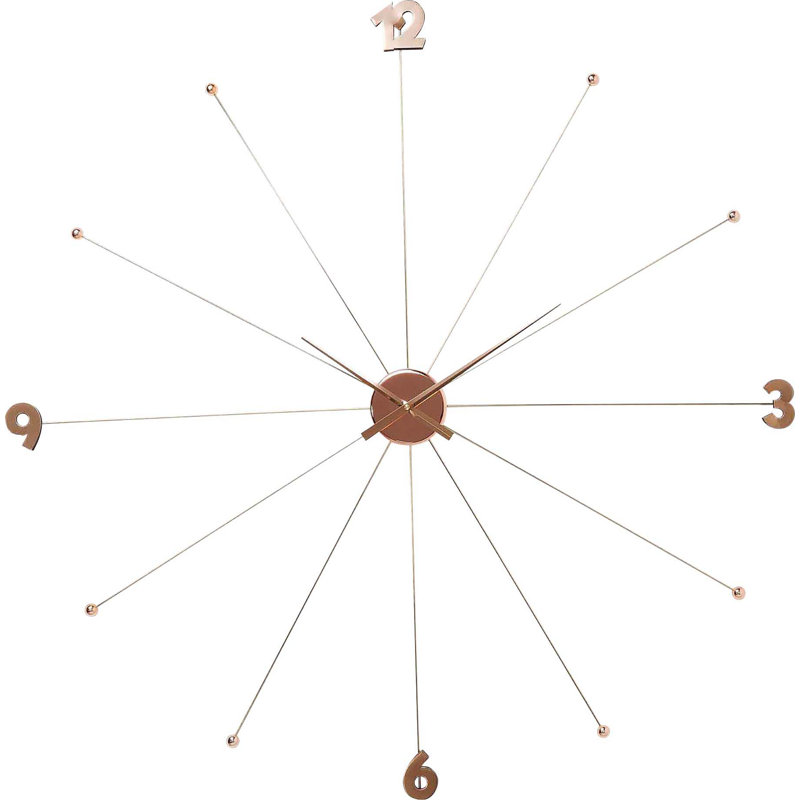 Metal Wall Clock, Chrome