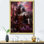 Hindouisme Mahabharatas majestueux dieu magenta - impression