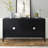 Floyds 60" W Retro Sideboard door with Circular Groove Design,Dining cabinet,Buffet table-663308342