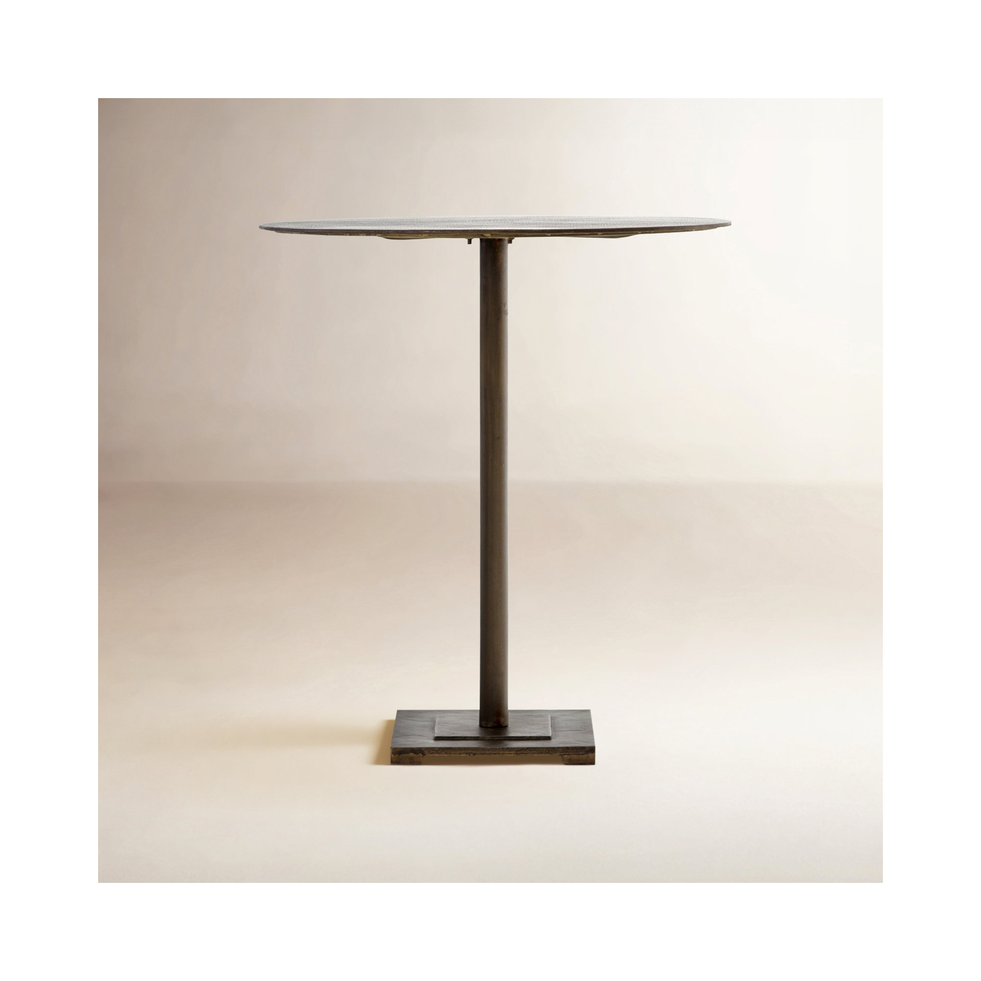 Nell 32'' Round Dining Table, Aged Brass, 36" H x 32" L x 32" W