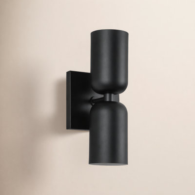 Nola 2 Light Steel Dimmable Armed Sconce