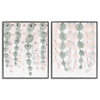 Translucent Hanging Vines Foliage 2 Piece Giclee Art Set by Albert Koetsier