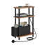 40cm W Metal Bedside Table