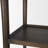 Adeline 2 Door Open Dark Brown Wood W/ Paper Rope Shelving Unit