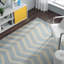 Tapis à chevrons en laine touffeté à la main Sanyla-1427545726