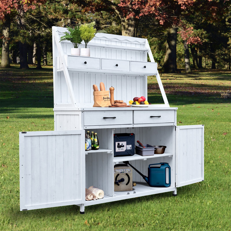 Outdoor Potting Bench Table