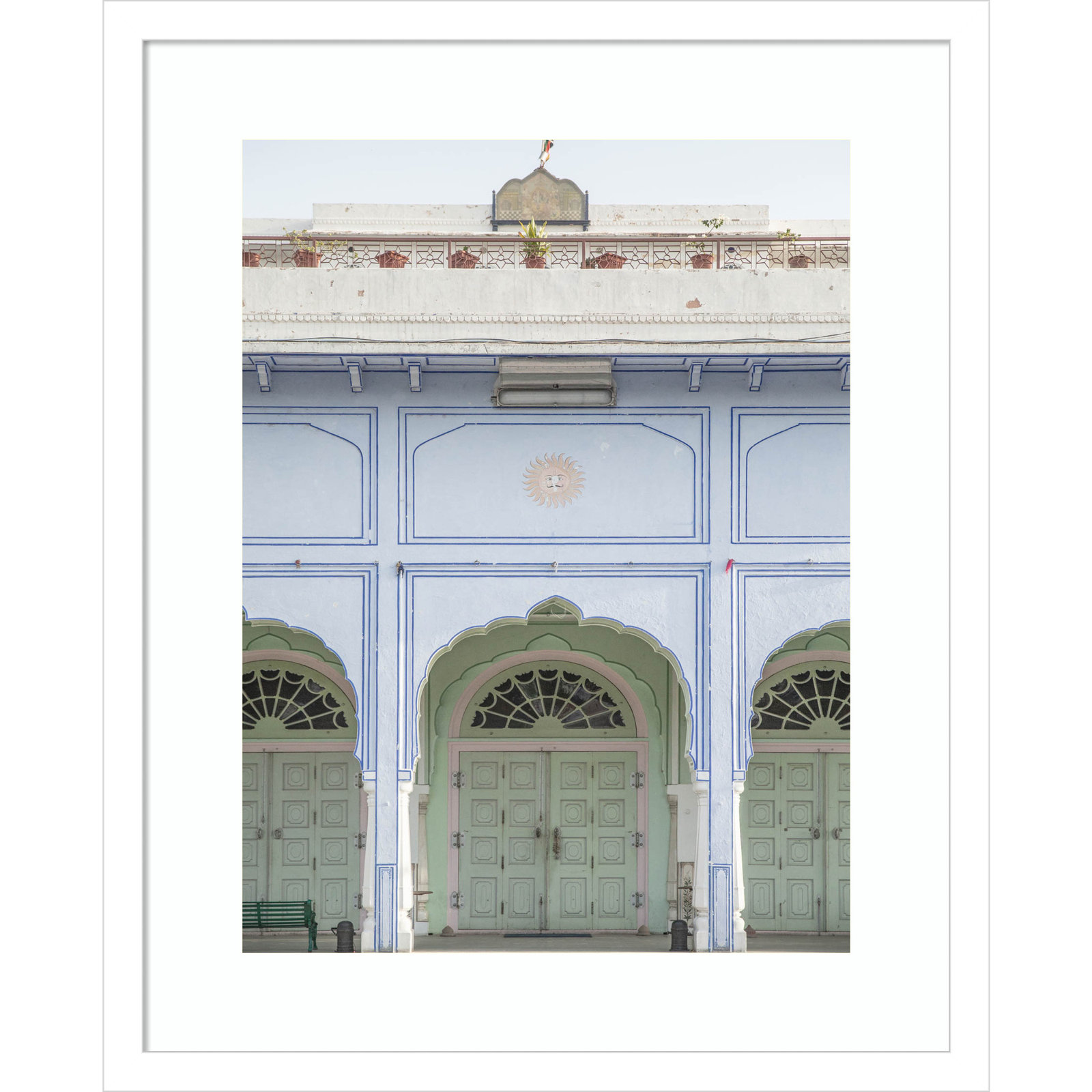Sunshine Palace Print by Shot by Clint, White, 21" H x 17" W