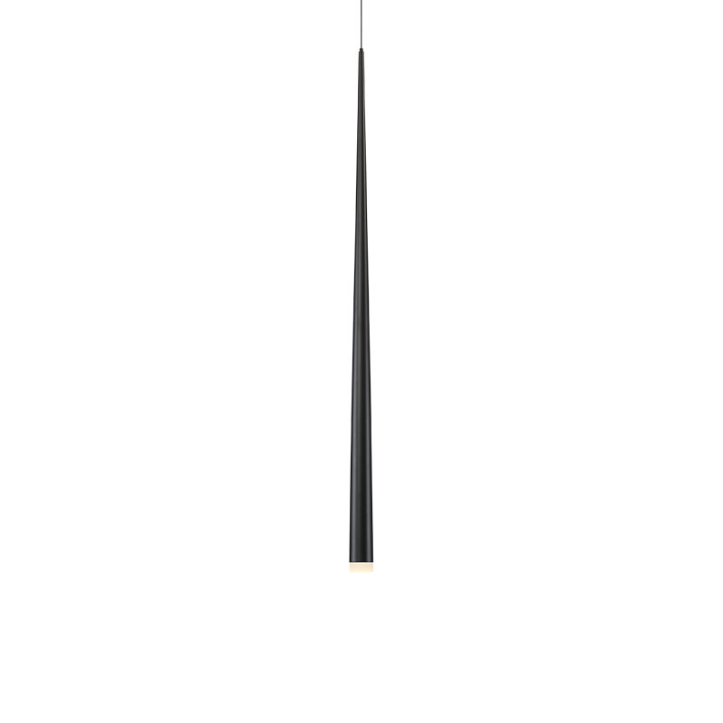 Cascade 1 - Light LED Single Pendant, Black, 37" H x 6.5" W x 6.5" D
