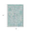 Tapis intérieur / extérieur 8 pi x 10 pi bleu et rose
