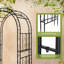 132.5cm W x 58cm D Metal Arbour in Black