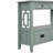 Freddy Sofa Console Table, 4 Drawers and Shelf, Blue Pine Wood 36 Inch