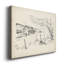Vue de grange esquissée II - reproduction sur toile tendue-919120839