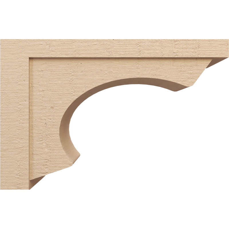 Corbeau en bois de cèdre brut Emerson classique l 12 po x P 36 po x H 24 po Emerson, H 24 po x l 12 po x P 36 po