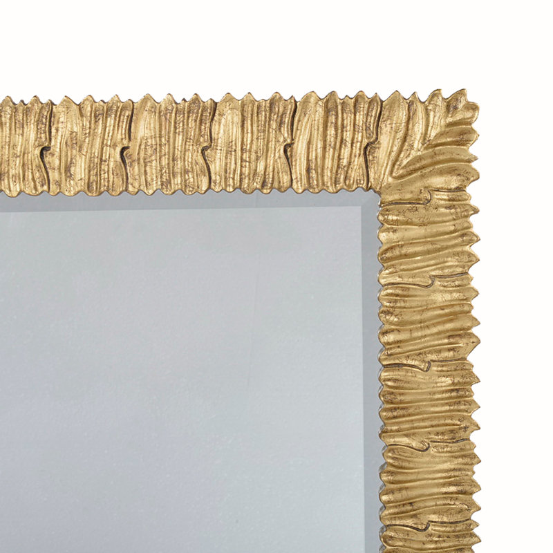 Rectangle Aluminum Mirror, Gold