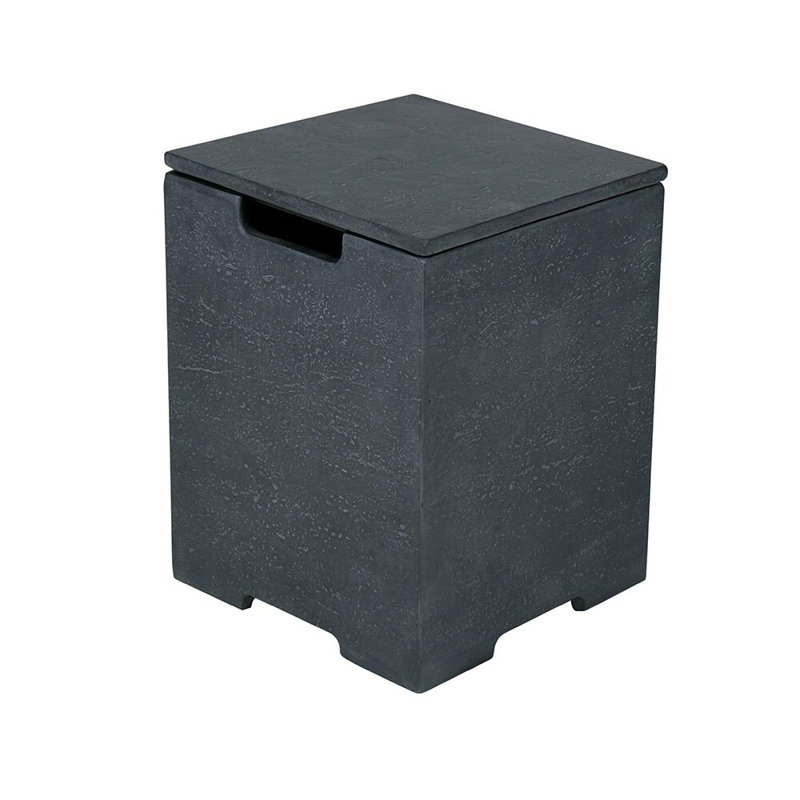 Couvercle de réservoir de propane Hideaway, H 20,5 po x l 15,7 po x P 15,7 po, Gris foncé