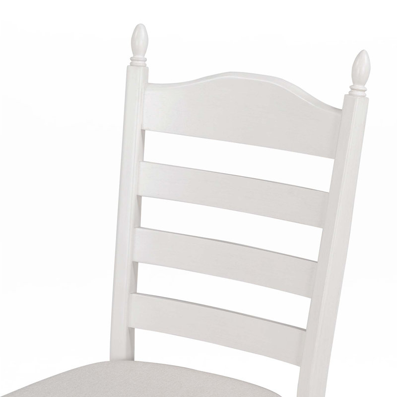 Ensemble de table de salle à manger 5 pièces Retro, Beige, Blanc antique