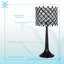 Lampe de table Crystal Lattice Radiance - noir mat et cristal transparent - ensemble de 2