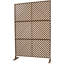 Panneaux de clôture 76 "H48" l 76 "- métal, brun pour les espaces extérieurs et intérieurs terrasse, patio, balcon, pelouse, jardin Ps113-131140612-131140617