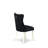 9 Piece Dining Room Set Contains an Oval Wooden Table with Removable leaf and 8 Upholstered Chairs, linen white-303866477