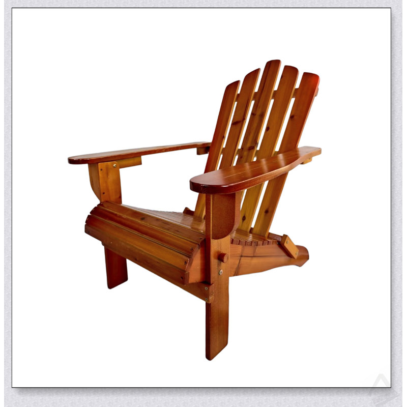 Foldable Adirondack Chair – Solid Poplar Wood, Indoor/Outdoor Use, Wide Seat For Ultimate Comfort